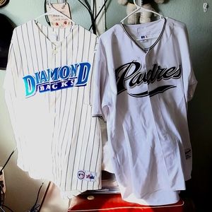 Various Authentic Pro throwback jerseys